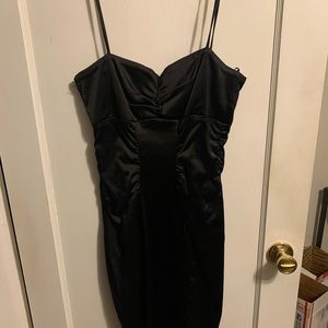 Black fitted dress